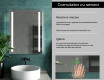 Dreptunghiulara oglinda cu LED la comanda L02 #7