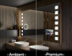 Oglinda moderna dreptunghiulara baie cu LED L03