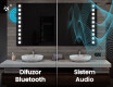 Oglinda moderna dreptunghiulara baie cu LED L03 #5