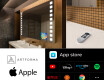 Oglinda moderna dreptunghiulara baie cu LED L03 #6