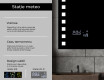 Oglinda moderna dreptunghiulara baie cu LED L03 #5