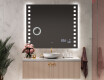 Oglinda moderna dreptunghiulara baie cu LED L03 #9