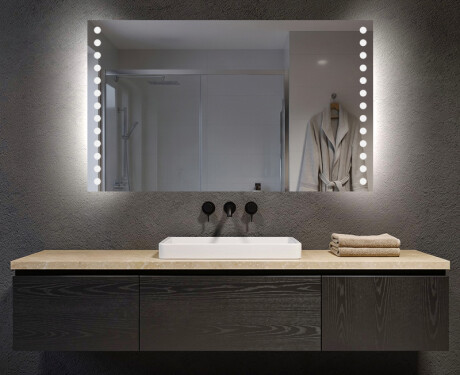 Oglinda cu LED baie mari de perete L06