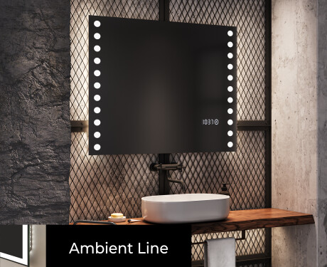 Oglinda cu LED baie mari de perete L06 #4