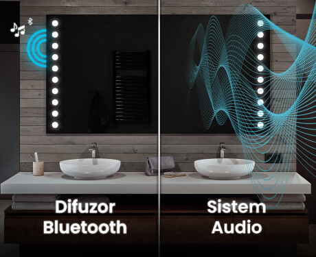 Oglinda cu LED baie mari de perete L06 #5