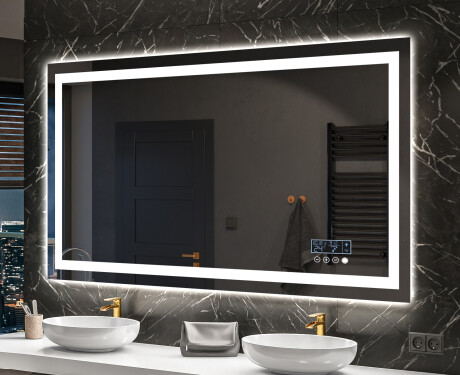 Oglinda moderna dreptunghiulara baie cu LED L15 #10