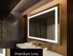 Oglinda moderna dreptunghiulara baie cu LED L15 #3