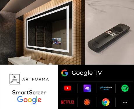 Oglinda moderna dreptunghiulara baie cu LED L15 #5