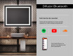 Oglinda moderna dreptunghiulara baie cu LED L15 #6