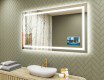Oglinda moderna dreptunghiulara baie cu LED L15 120x80cm - SmartScreen, DualColor