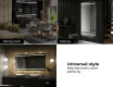 Oglinda cu LED baie mari de perete L23 #10