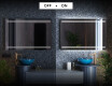 Oglinda cu LED baie mari de perete L23 #3