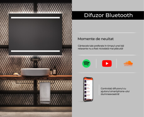 Oglinda cu LED baie mari de perete L23 #6