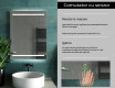 Oglinda cu LED baie mari de perete L23 #7