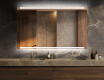 Oglinda moderna dreptunghiulara baie cu LED L47
