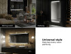 Oglinda moderna dreptunghiulara baie cu LED L47 #10
