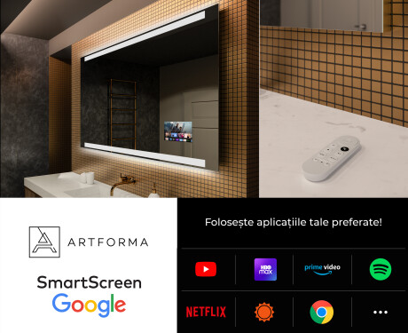 Oglinda moderna dreptunghiulara baie cu LED L47 #4