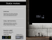 Oglinda moderna dreptunghiulara baie cu LED L47 #5