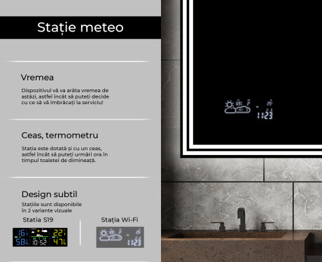 Oglinzi moderne baie cu leduri L57 #5