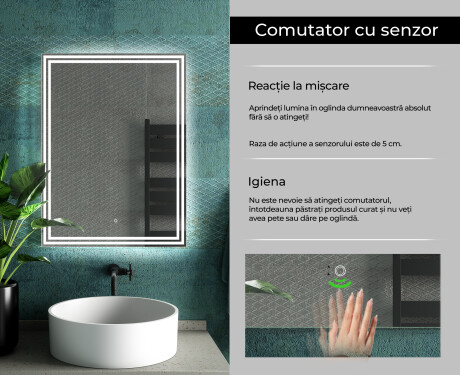 Oglinzi moderne baie cu leduri L57 #7