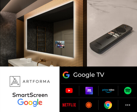 Dreptunghiulara oglinda cu LED la comanda L58 #5