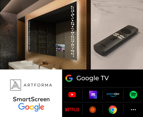 Oglinda moderna dreptunghiulara baie cu LED L65 #5