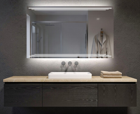 Oglinda cu LED baie mari de perete L75