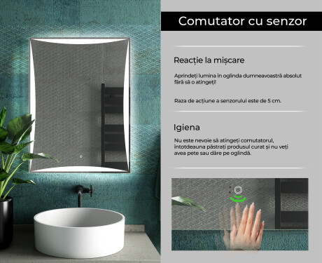 Oglinzi moderne baie cu leduri L77 #7