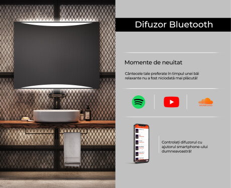 Dreptunghiulara oglinda cu LED la comanda L78 #6