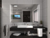 Oglinda cu LED baie mari de perete de la baterii L27 #5