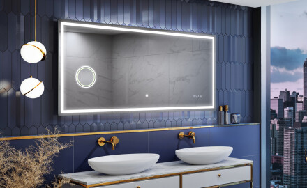Oglinda moderna dreptunghiulara baie cu LED - SlimLine L49