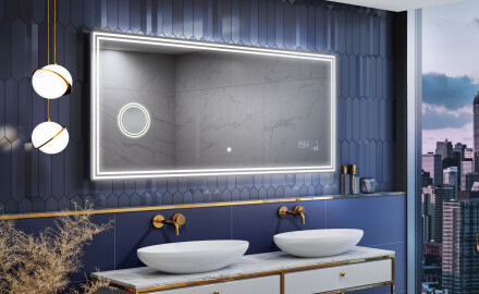 Oglinda cu LED baie mari de perete - SlimLine L57