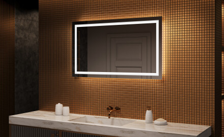 Oglinzi moderne baie cu leduri 120x70cm cu lumină LED rece 7000K, lumină caldă 3000K sau lumină neutră 4500K