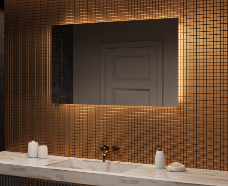 Oglinzi moderne baie cu leduri 120x70cm cu lumină LED rece 7000K, lumină caldă 3000K sau lumină neutră 4500K