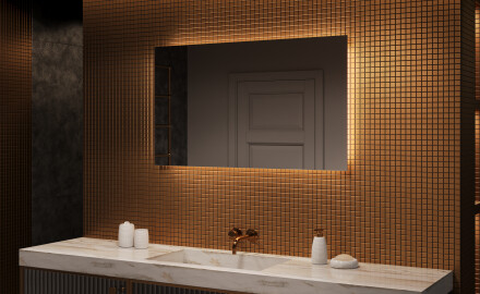 Oglinzi moderne baie cu leduri 120x70cm cu lumină LED rece 7000K, lumină caldă 3000K sau lumină neutră 4500K