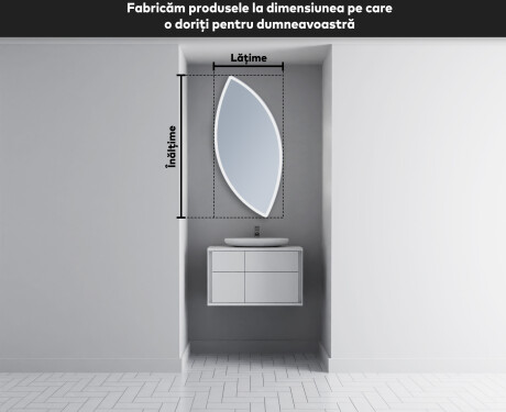 Oglinzi pentru baie cu LED în formă neregulată L222 #3