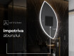 Oglinzi pentru baie cu LED în formă neregulată L222 #8