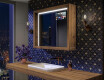 Rama oglinzi moderne baie cu leduri - WoodenFrame #1