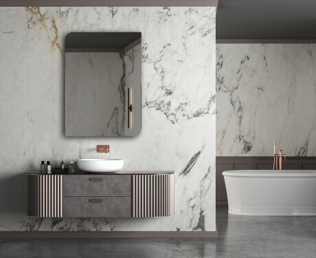 Oglindă rotunjite vertical de perete L202 #5