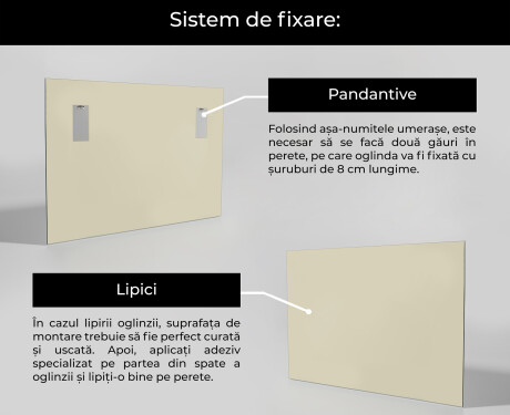 Oglindă neregulate vertical de perete L213 #3