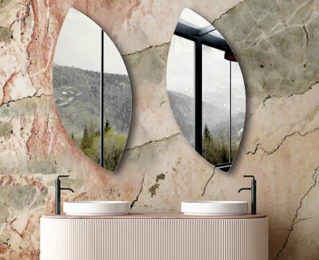 Oglindă neregulate vertical de perete L214 #6