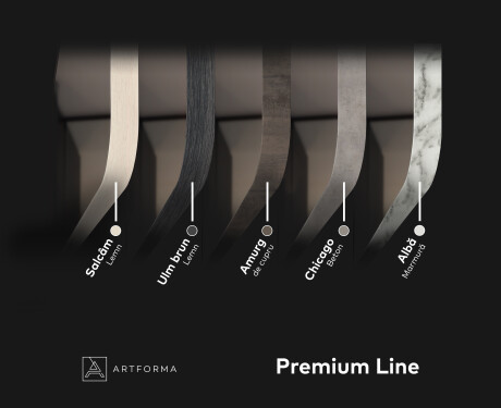 Oglindă rotunjite de perete cu ramă L201 #4