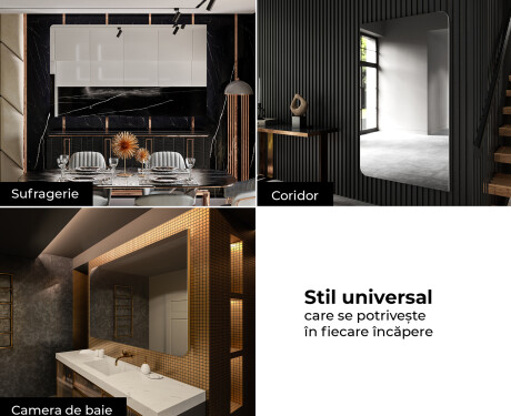 Oglindă rotunjite de perete cu ramă L201 #7