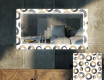 Oglinda LED decorativa perete salon - Donuts #1