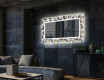 Oglinda LED decorativa perete salon - Donuts #2