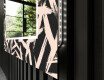 Moderna oglinzi decorative cu leduri perete salon - Lines #11