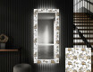 Moderna oglinzi decorative cu leduri perete hol - Golden Flowers
