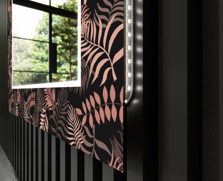 Moderna oglinzi decorative cu leduri perete salon - Jungle #11