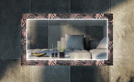 Moderna oglinzi decorative cu leduri perete salon - Jungle