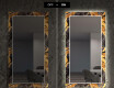 Decoratiune oglinda cu LED hol moderna - Autumn Jungle #7
